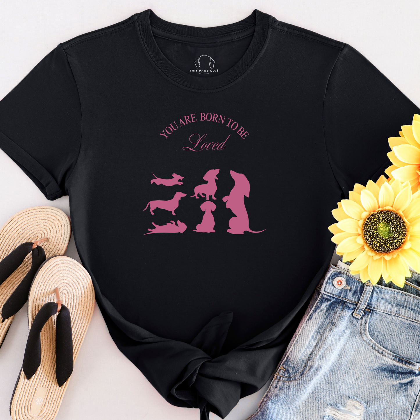 Je bent geboren om geliefd te worden T-shirt