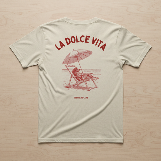La Dolce Vita - bordeaux - dachshund T-shirt