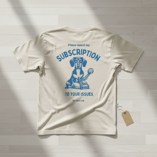 Subscription - blue - dachshund T-shirt