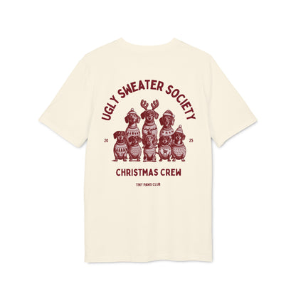 Ugly sweater society - bordeaux - dachshund T-shirt