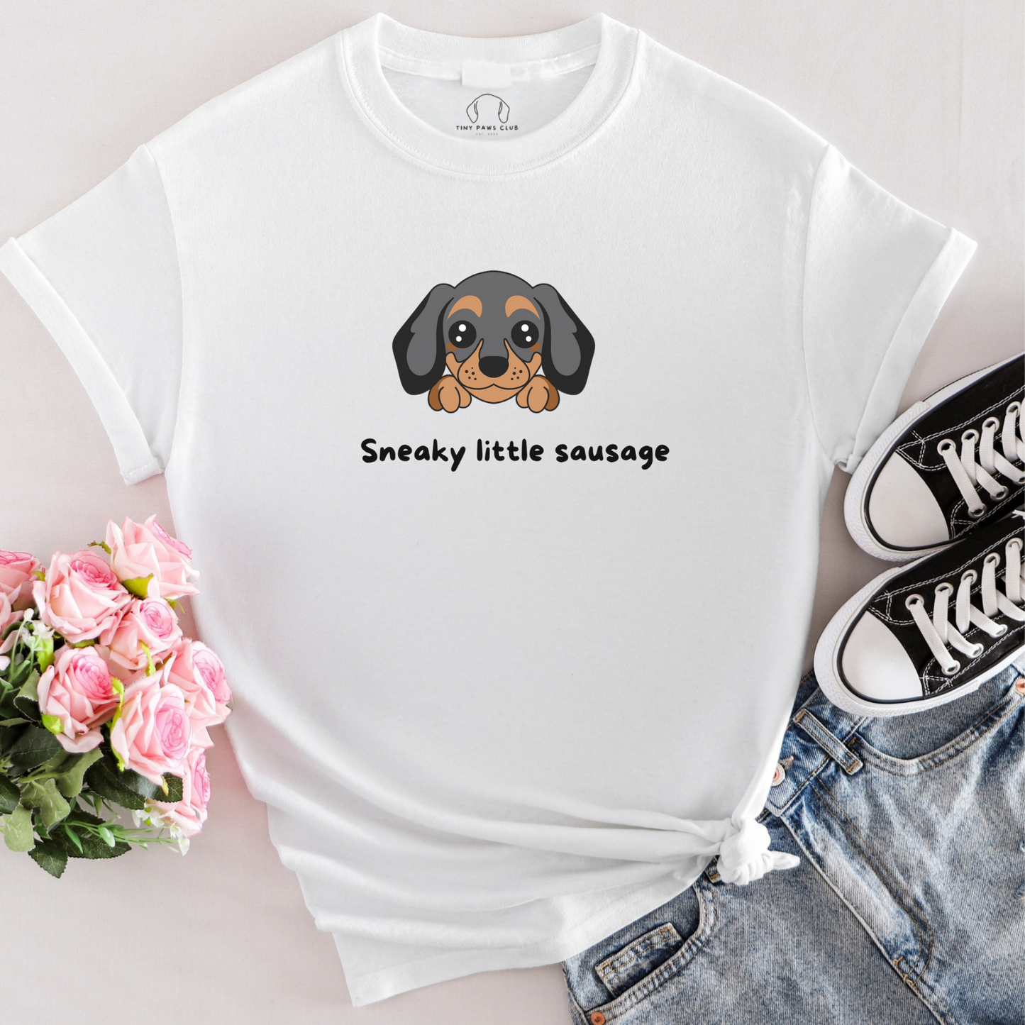 Stiekem klein worstje T-shirt