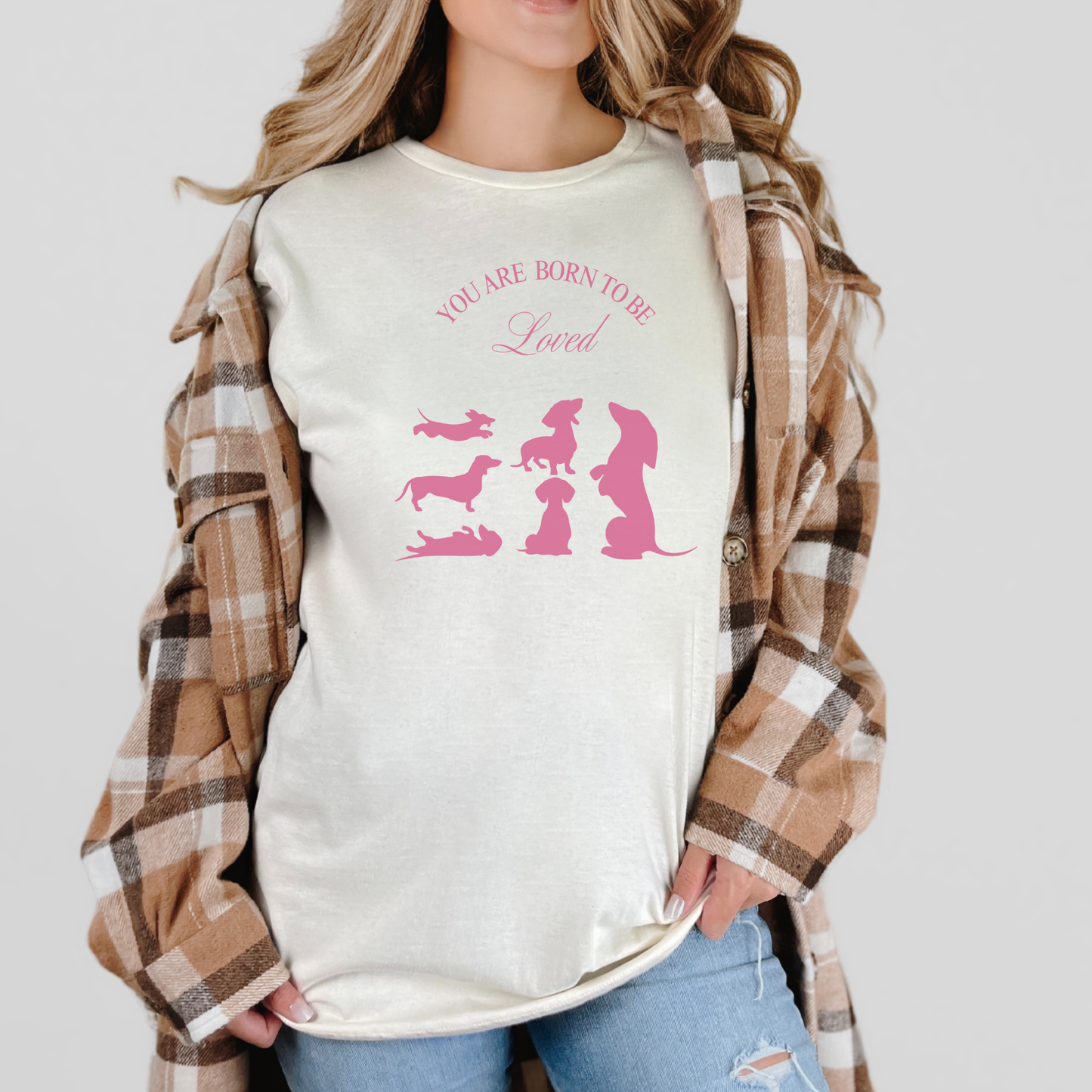 Je bent geboren om geliefd te worden T-shirt