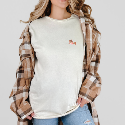 Fancy Doxxie borst T-shirt