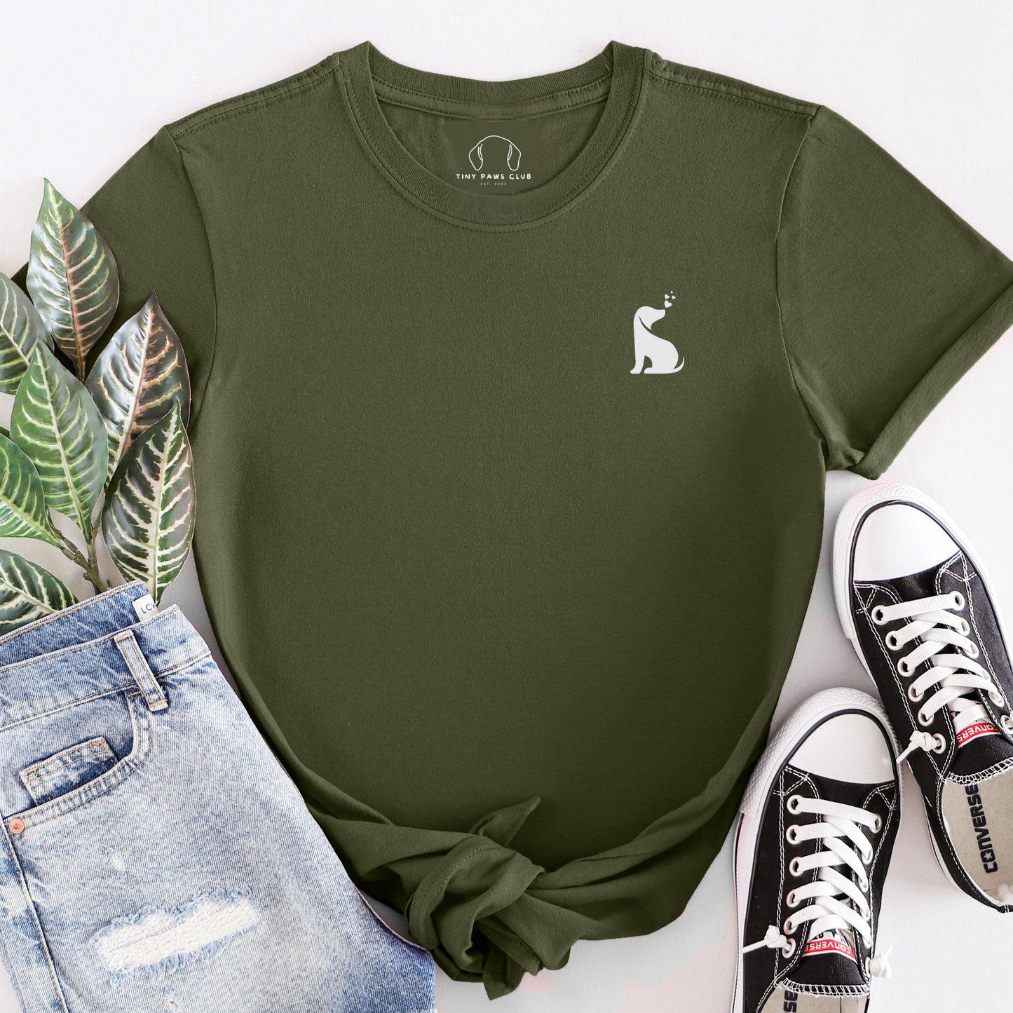 Puppy kust borst T-shirt