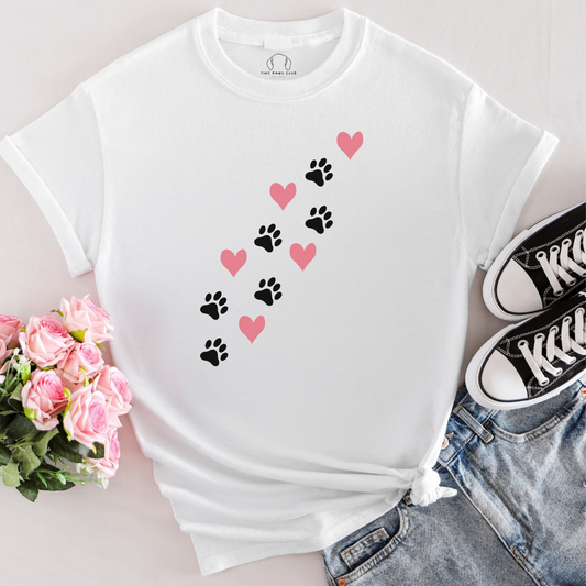 T-shirt met hondenprints