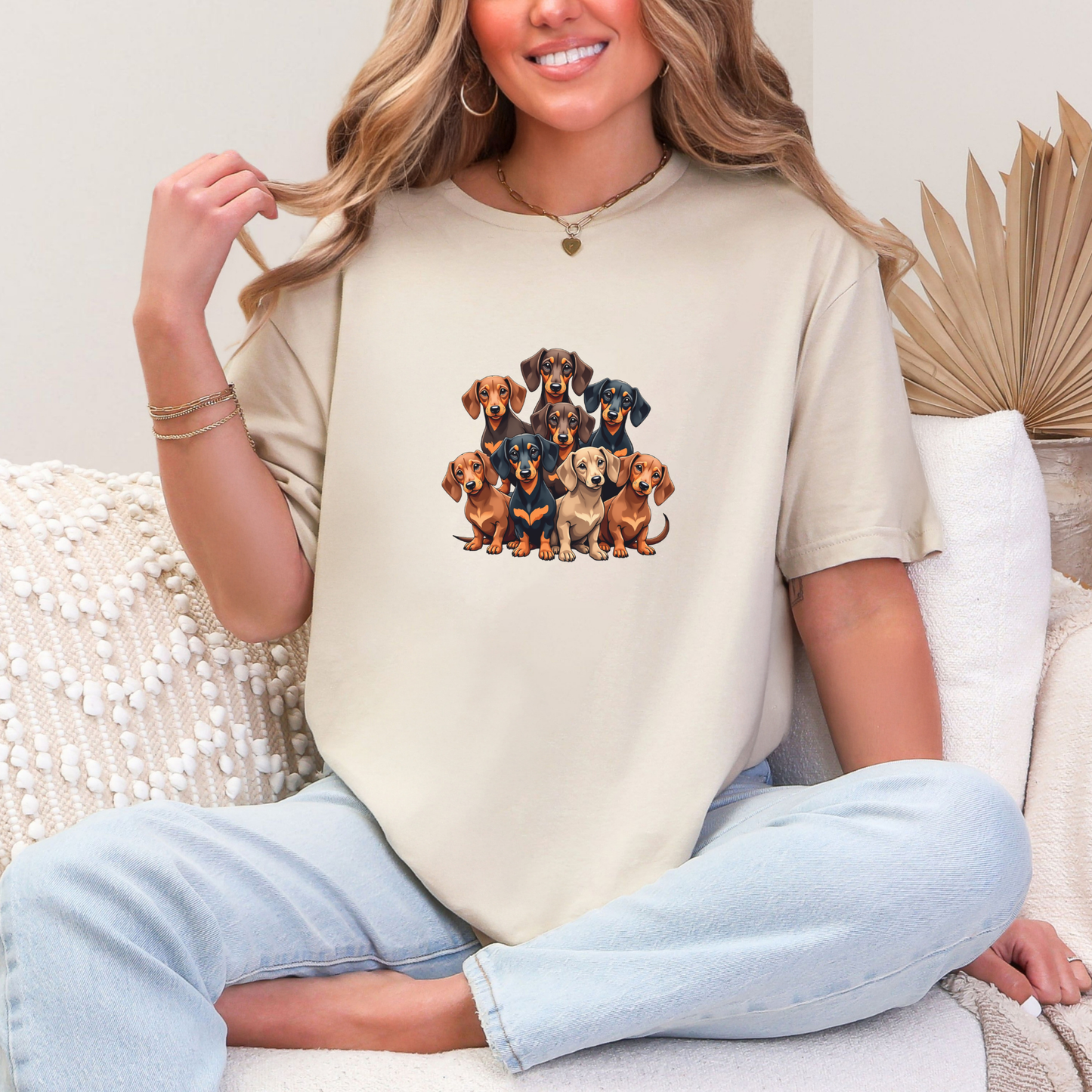 Teckel roedel T-shirt