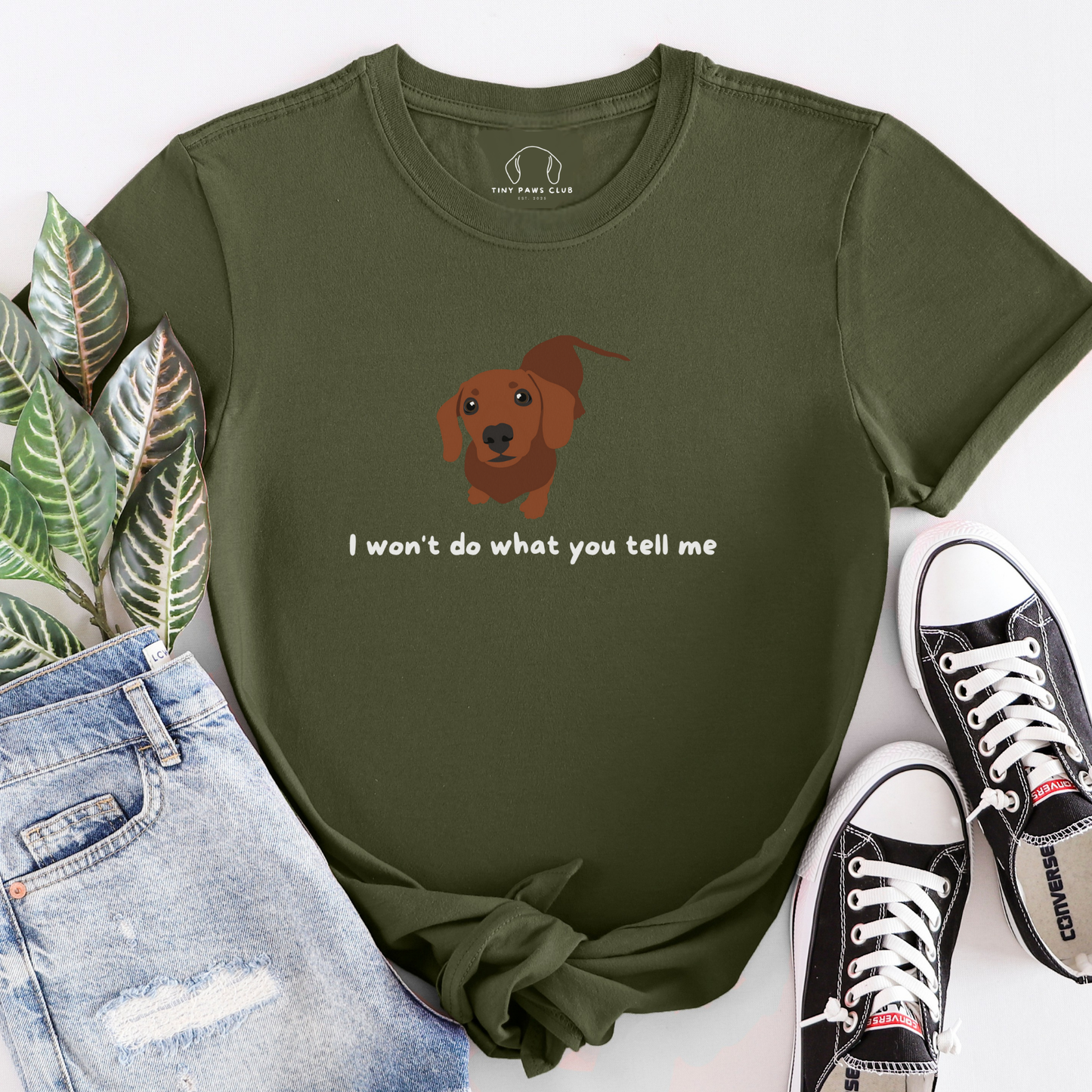 Ik zal niet doen wat je me zegt T-shirt