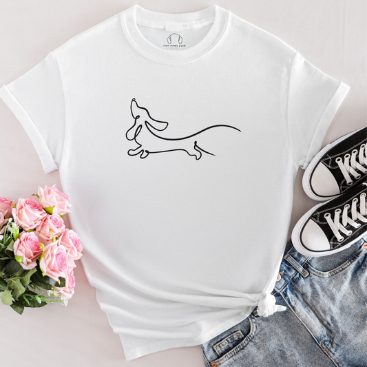 Teckel doodle T-shirt