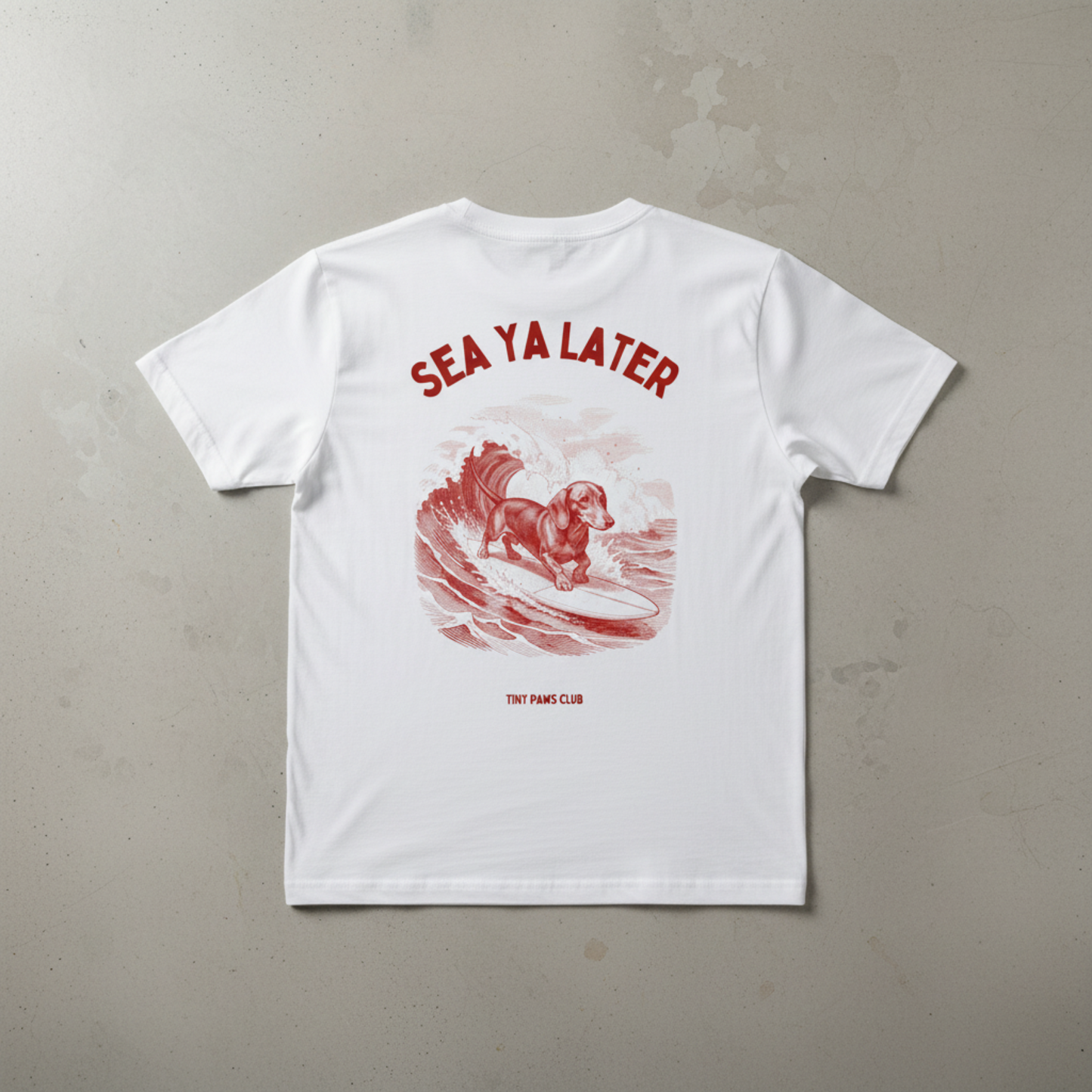 Sea ya later - bordeaux - dachshund T-shirt