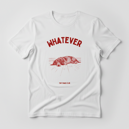 Whatever - Front print bordeaux - dachshund T-shirt