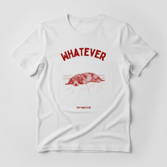 Whatever - Front print bordeaux - dachshund T-shirt