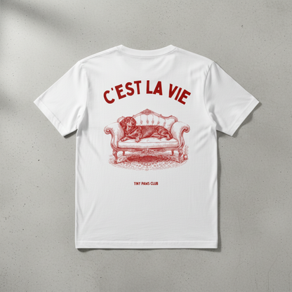 C'est la vie - bordeaux - dachshund T-shirt
