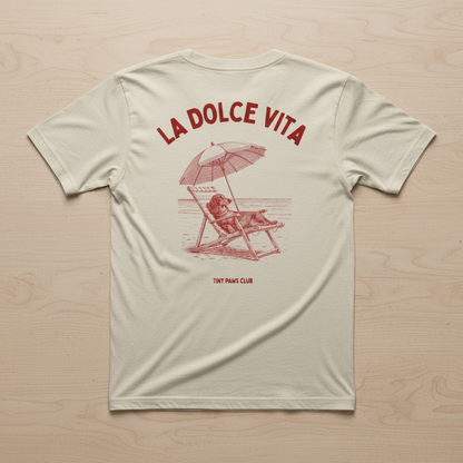 La Dolce Vita - bordeaux - dachshund T-shirt