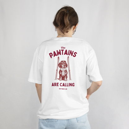 Pawtains are calling - bordeaux - dachshund T-shirt
