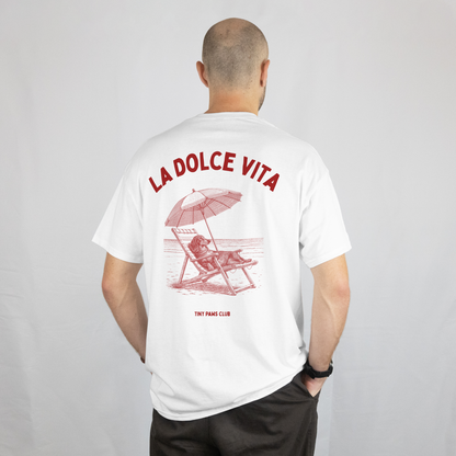 La Dolce Vita - bordeaux - dachshund T-shirt
