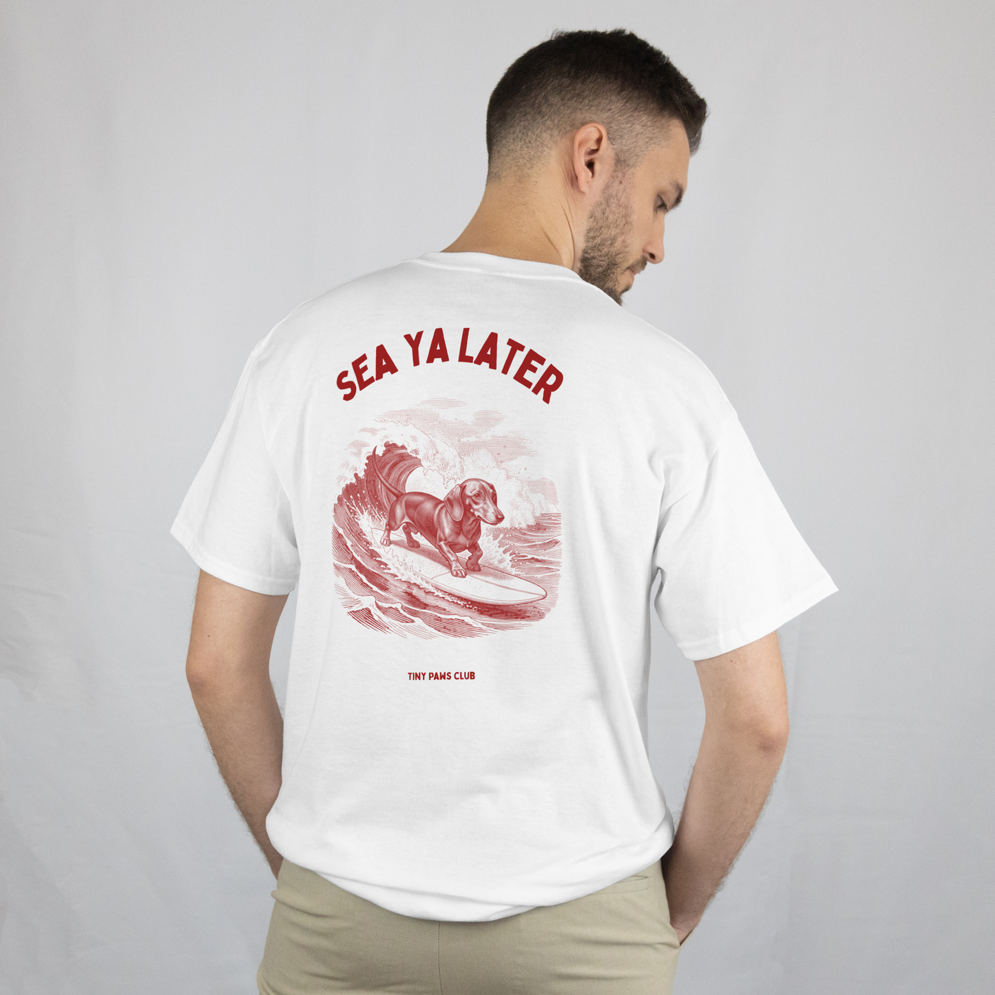 Sea ya later - bordeaux - dachshund T-shirt