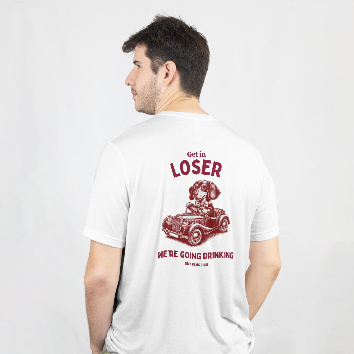 Get in loser - bordeaux - dachshund T-shirt