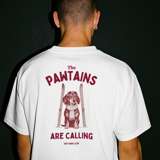 Pawtains are calling - bordeaux - dachshund T-shirt