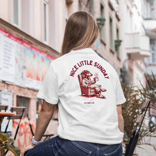 Nice little sunday - bordeaux - dachshund T-shirt