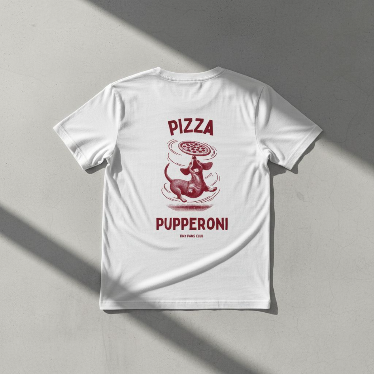 Pizza Pupperoni - bordeaux - dachshund T-shirt
