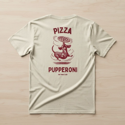 Pizza Pupperoni - bordeaux - dachshund T-shirt