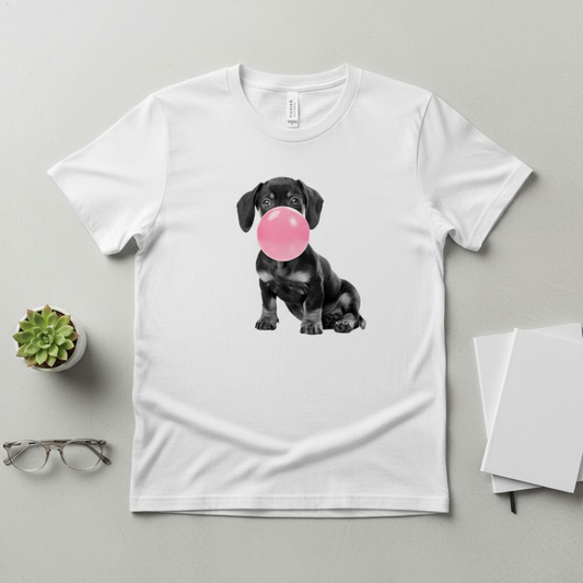 Bubblegum pup - dachshund T-shirt
