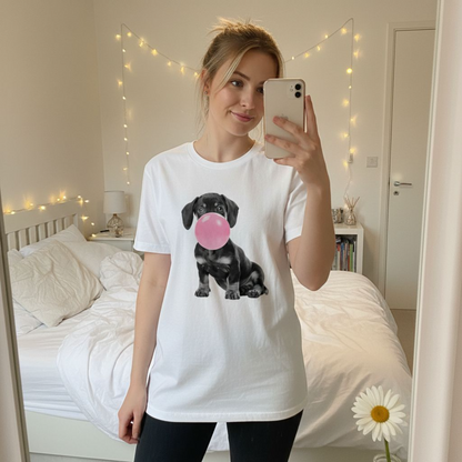 Bubblegum pup - dachshund T-shirt