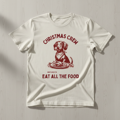 Eat all the food - bordeaux - dachshund T-shirt