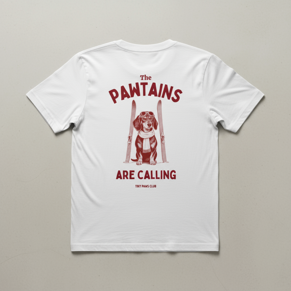 Pawtains are calling - bordeaux - dachshund T-shirt