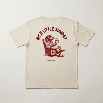 Nice little sunday - bordeaux - dachshund T-shirt