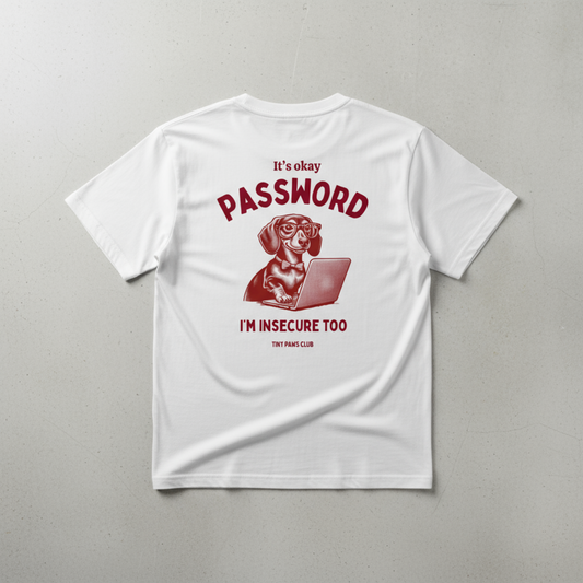 I'm insecure too - bordeaux - dachshund T-shirt