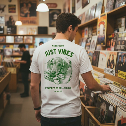 Just vibes - Green- dachshund T-shirt