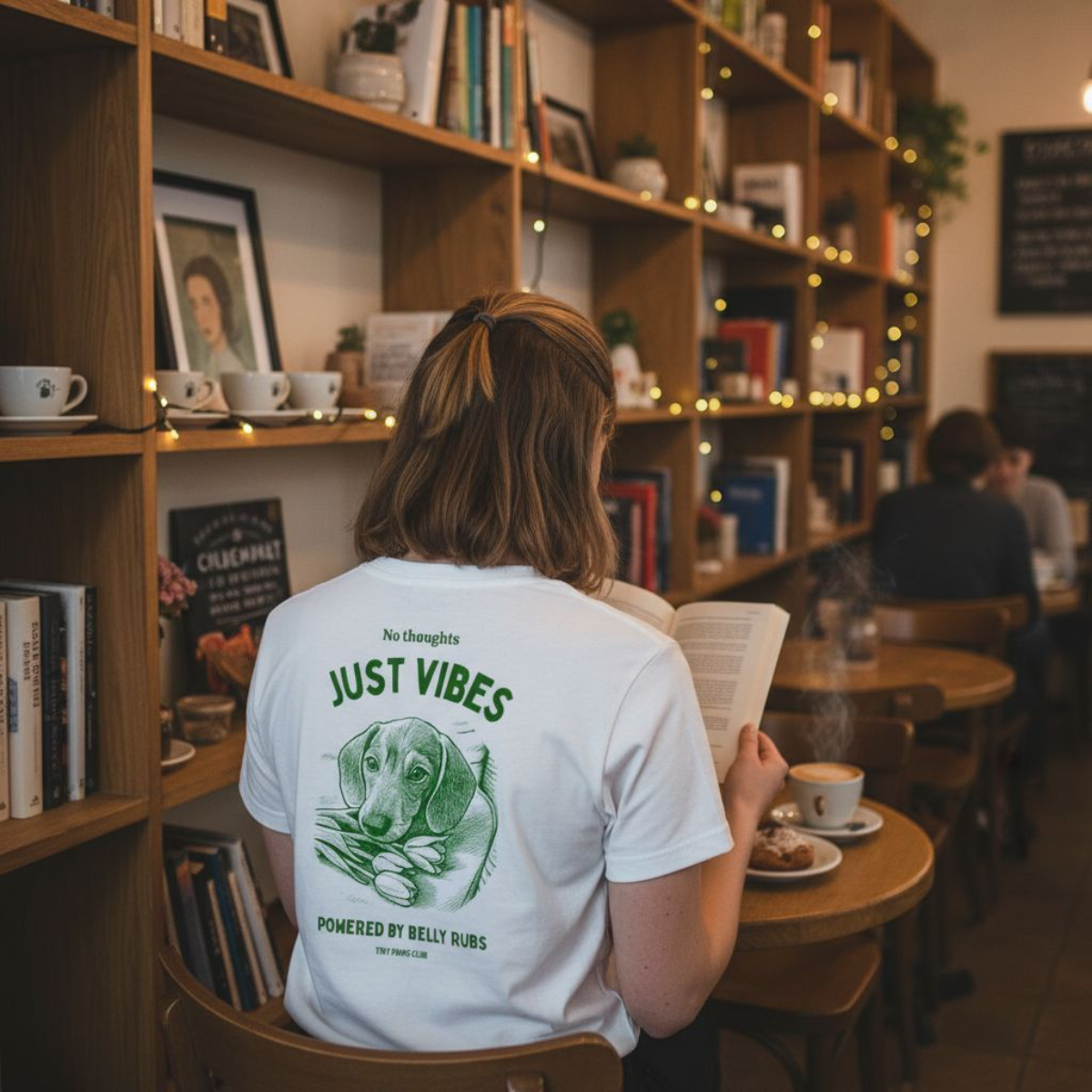 Just vibes - Green- dachshund T-shirt