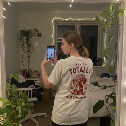 Your opinion - bordeaux - dachshund T-shirt