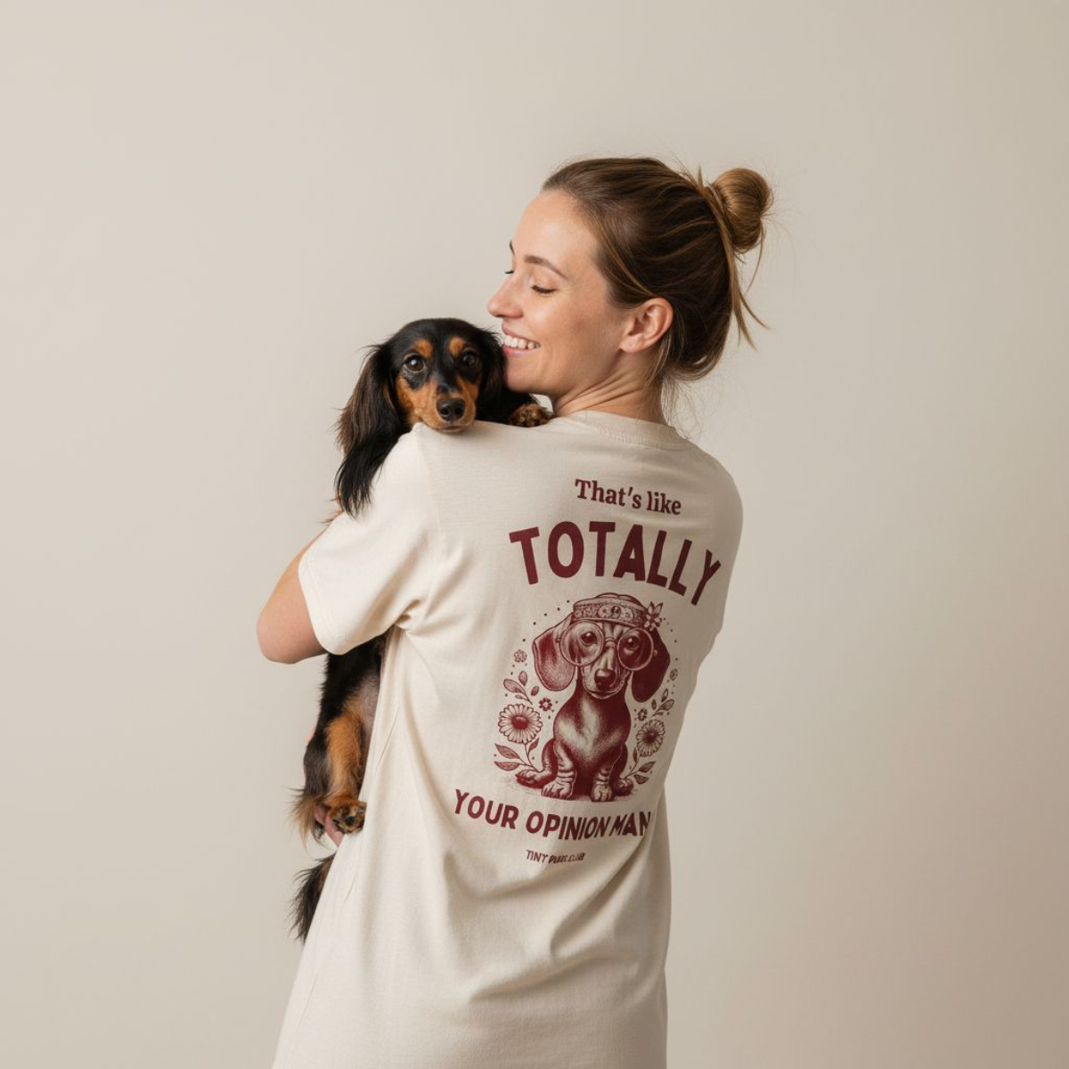 Your opinion - bordeaux - dachshund T-shirt