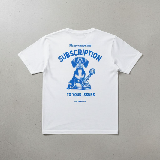 Subscription - blue - dachshund T-shirt