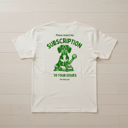 Subscription - green - dachshund T-shirt