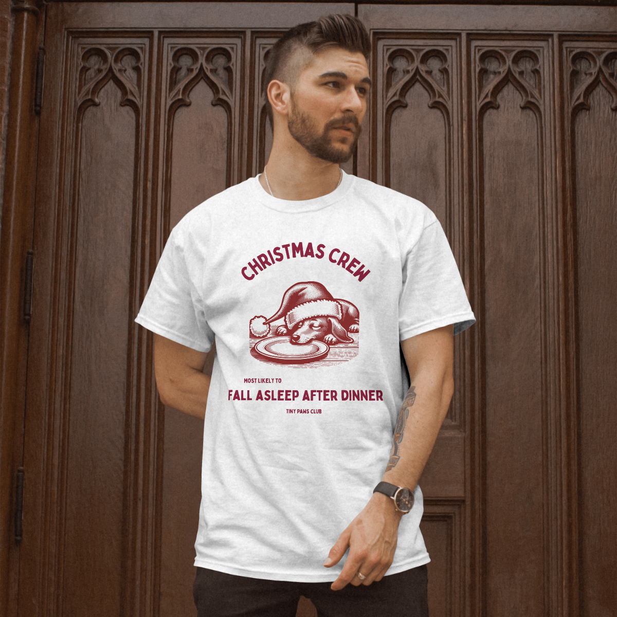 Fall asleep - bordeaux - dachshund T-shirt