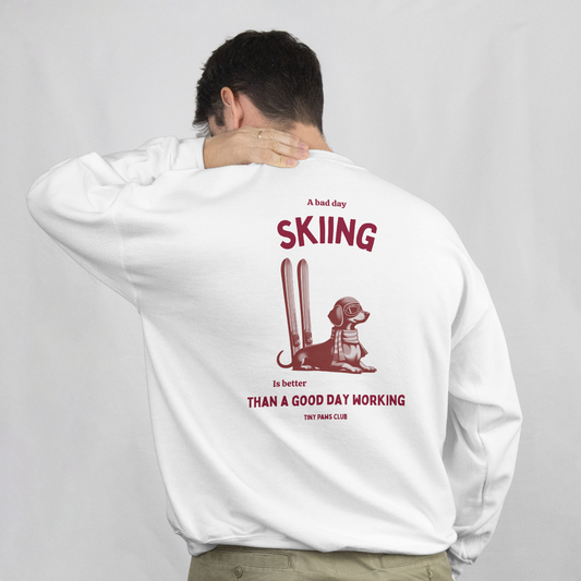Bad day skiing Crewneck Sweatshirt