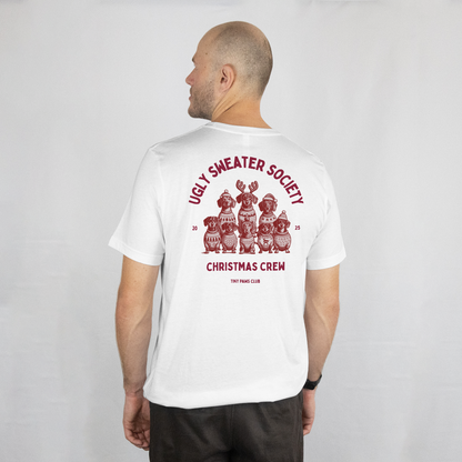 Ugly sweater society - bordeaux - dachshund T-shirt