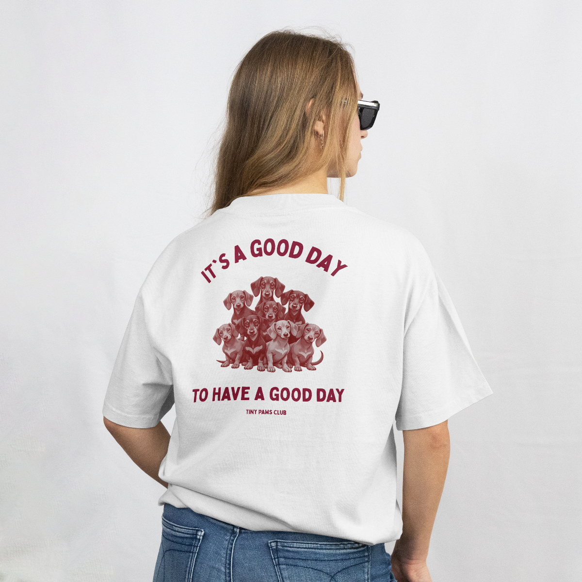 It's a good day - bordeaux - dachshund T-shirt