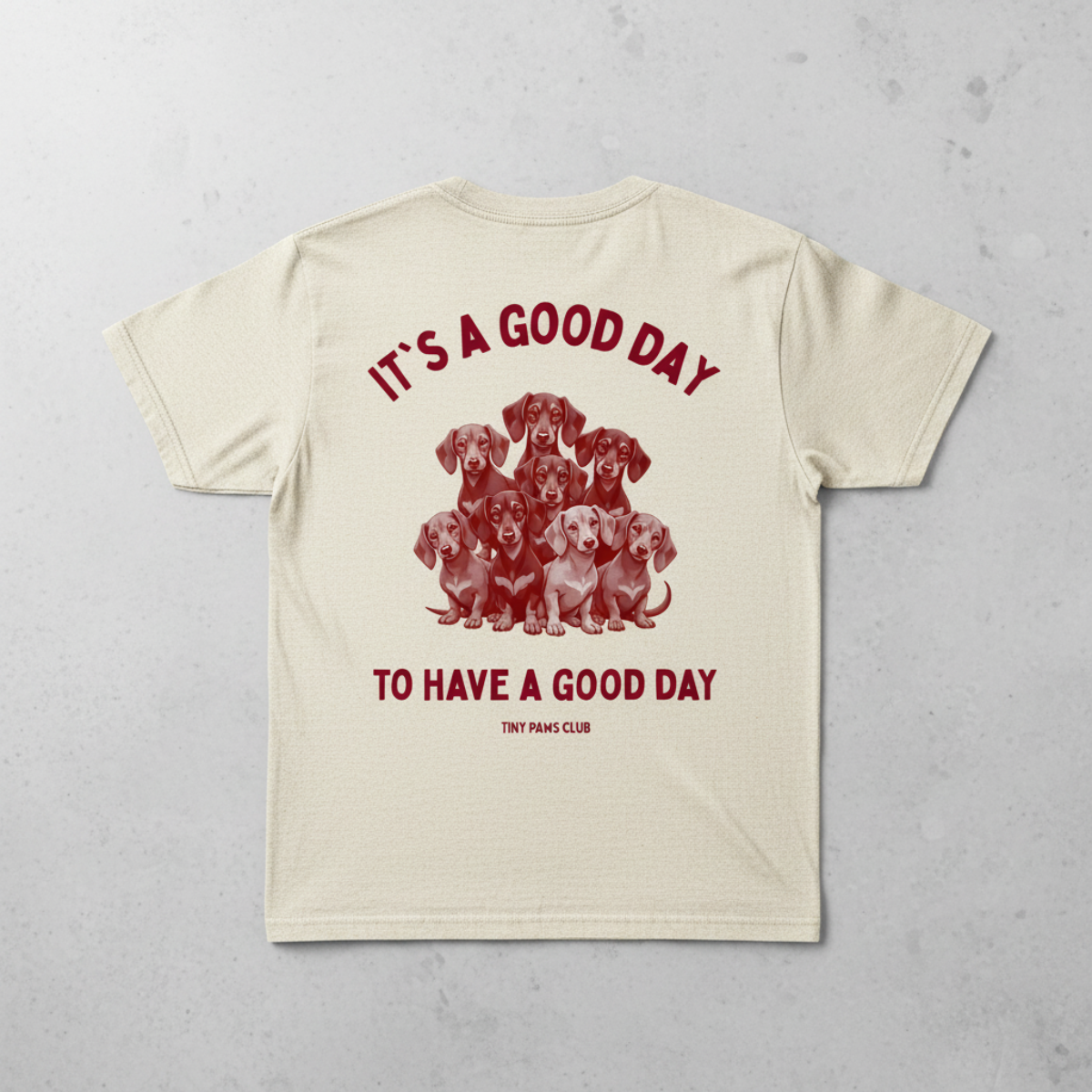 It's a good day - bordeaux - dachshund T-shirt