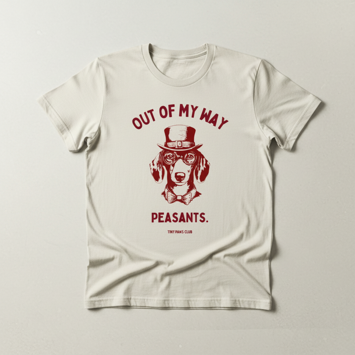 Out of my way - bordeaux - dachshund T-shirt