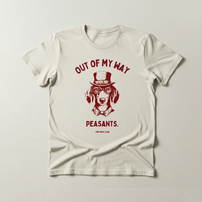Out of my way - bordeaux - dachshund T-shirt