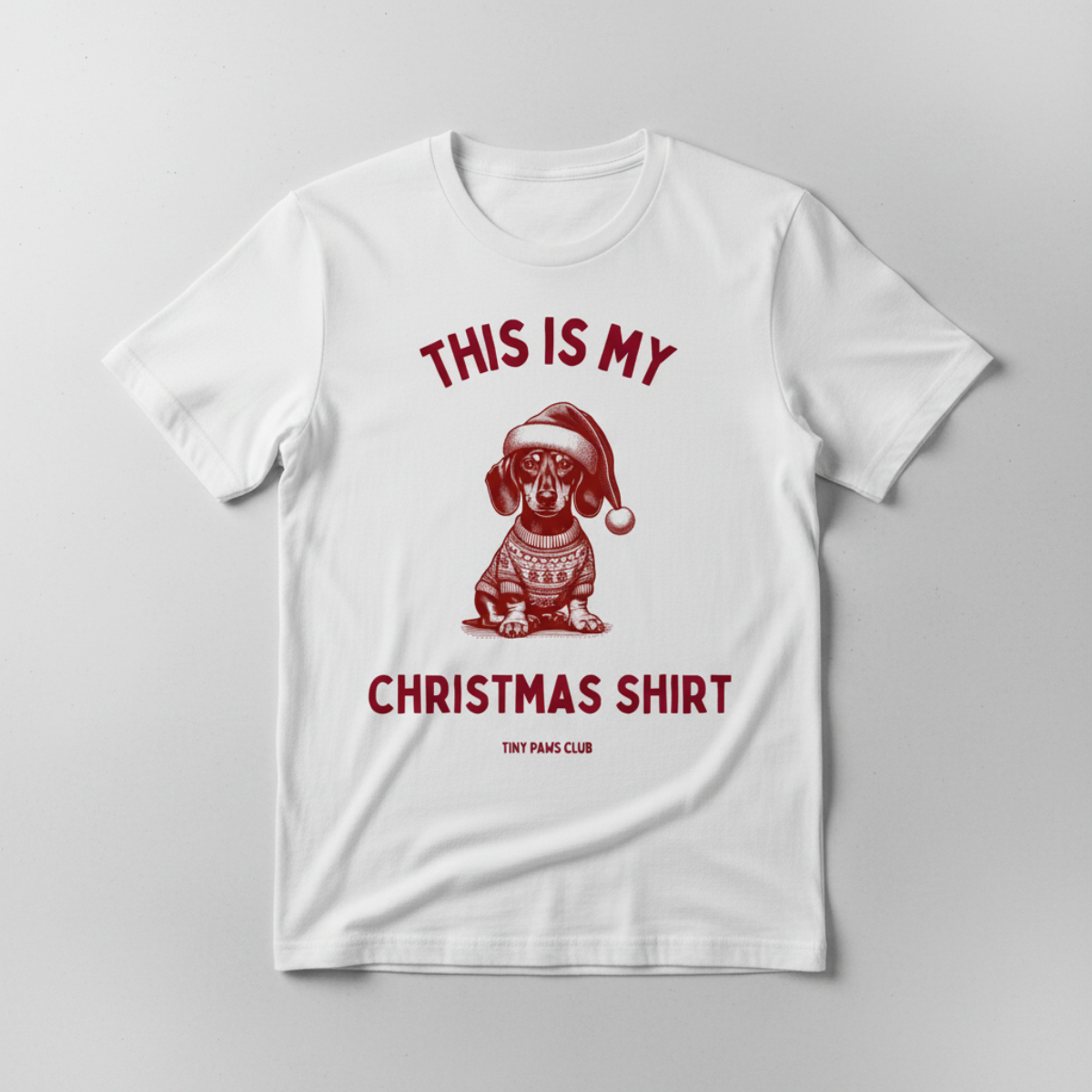 This is my christmas shirt - bordeaux - dachshund T-shirt