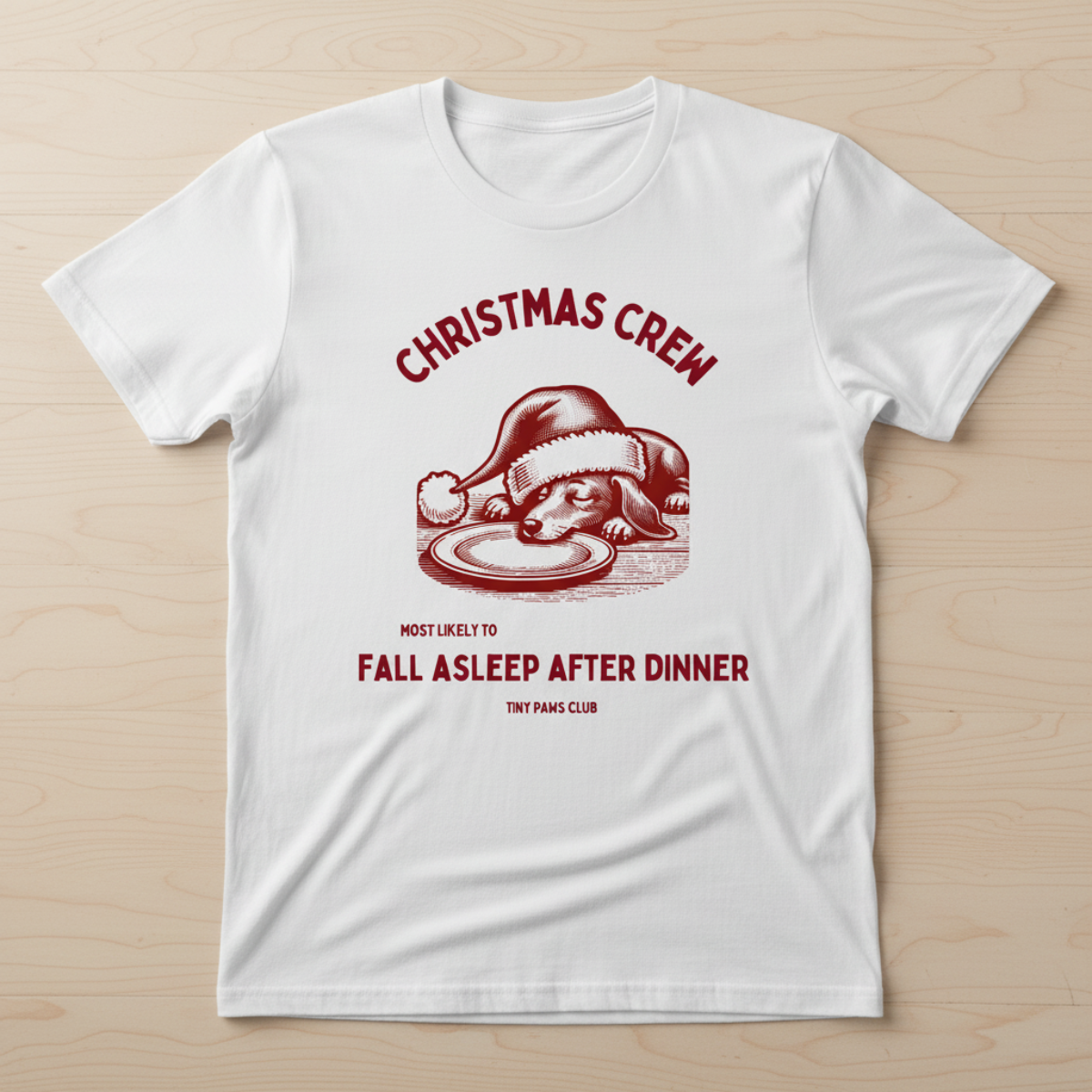 Fall asleep - bordeaux - dachshund T-shirt