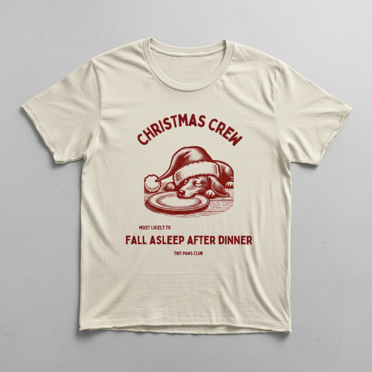 Fall asleep - bordeaux - dachshund T-shirt