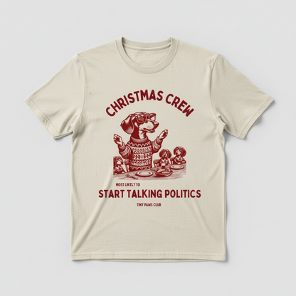 Start talking politics - bordeaux - dachshund T-shirt
