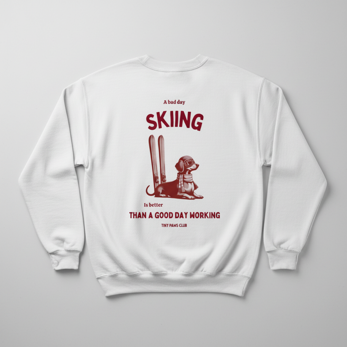 Bad day skiing Crewneck Sweatshirt