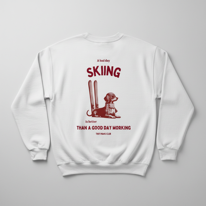 Bad day skiing Crewneck Sweatshirt